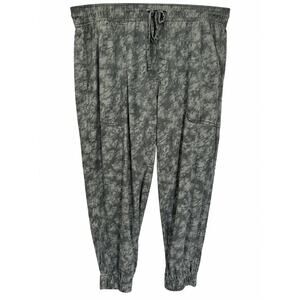Orvis Women XL Tencel Camo Joggers Gorpcore Travel Utility Pull On Pants